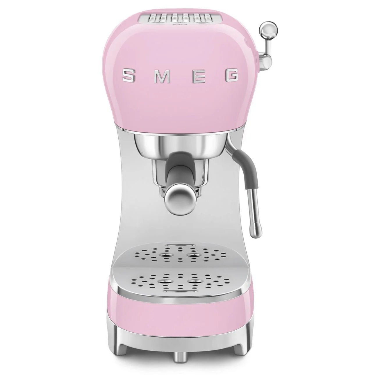 Smeg Espresso Coffee Machine with Pump 50's Style Pink ECF02PKUK