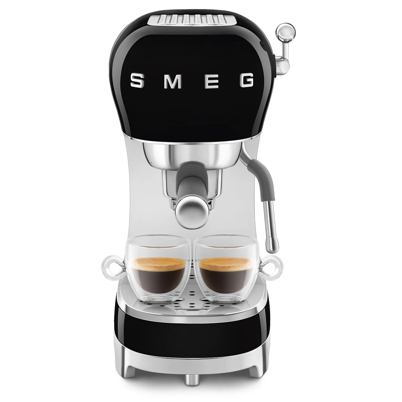 Smeg Gloss Black Espresso Coffee Machine - Image 5