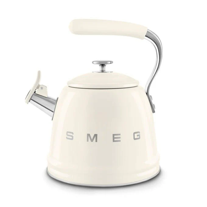 Smeg WKF01CR 50's Retro Style Whistling Kettle 2.3 Litre - Cream