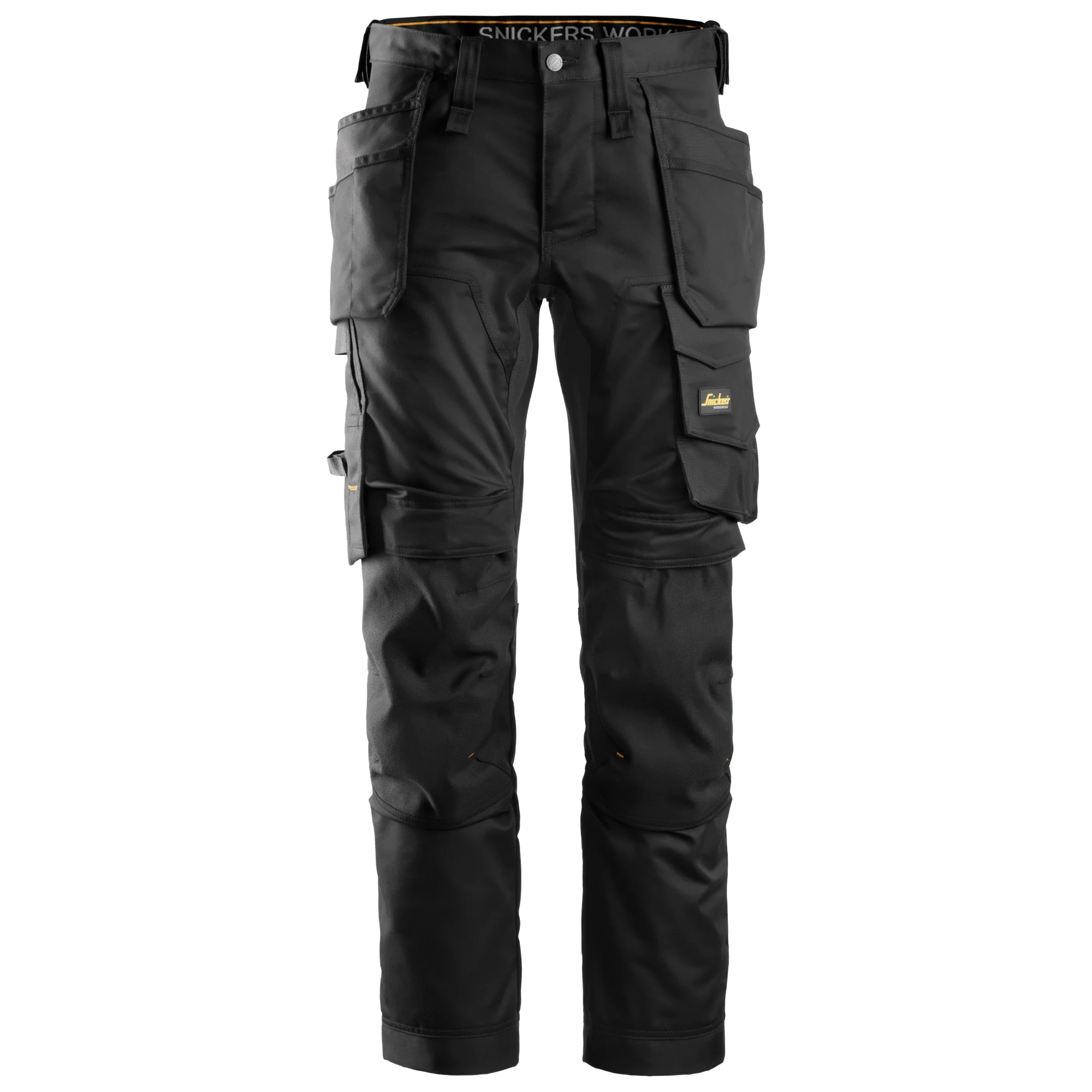 Snickers 6241 Slim-Fit Stretch Trousers with Holster Pockets Black SZ154 W38 / L35