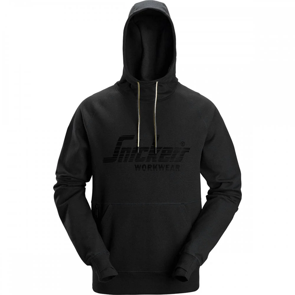Snickers Logo Hoodie 2894 Black - Size Large