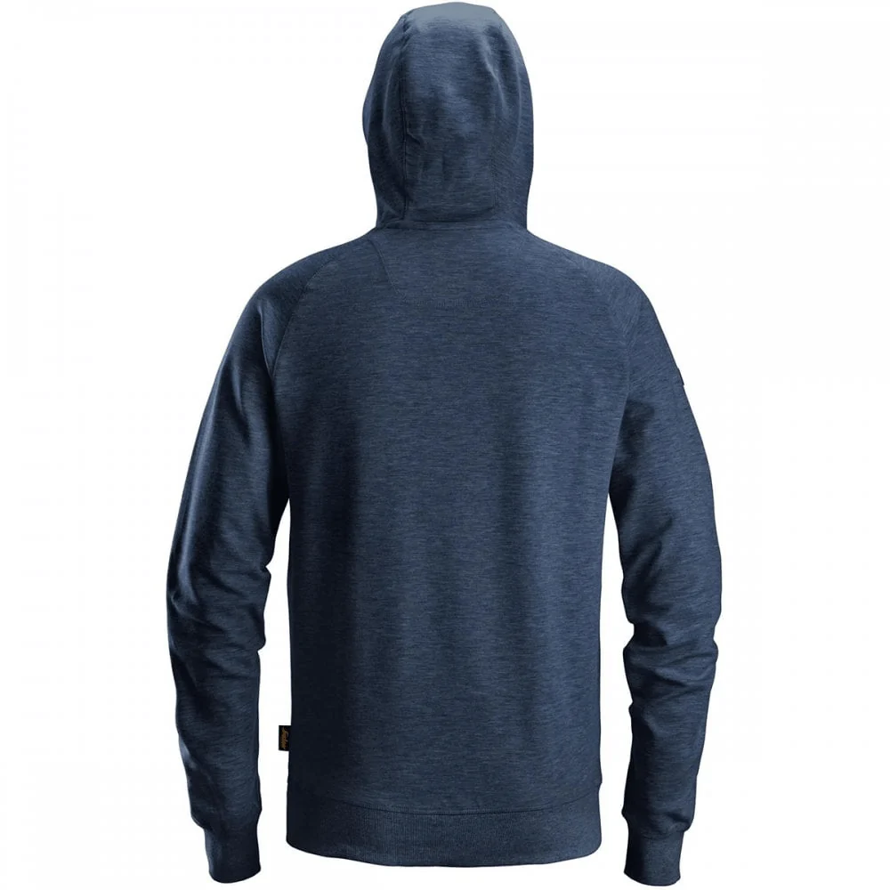 Snickers Logo Hoodie 2894 Dark Navy Melange - Size Large - Image 3