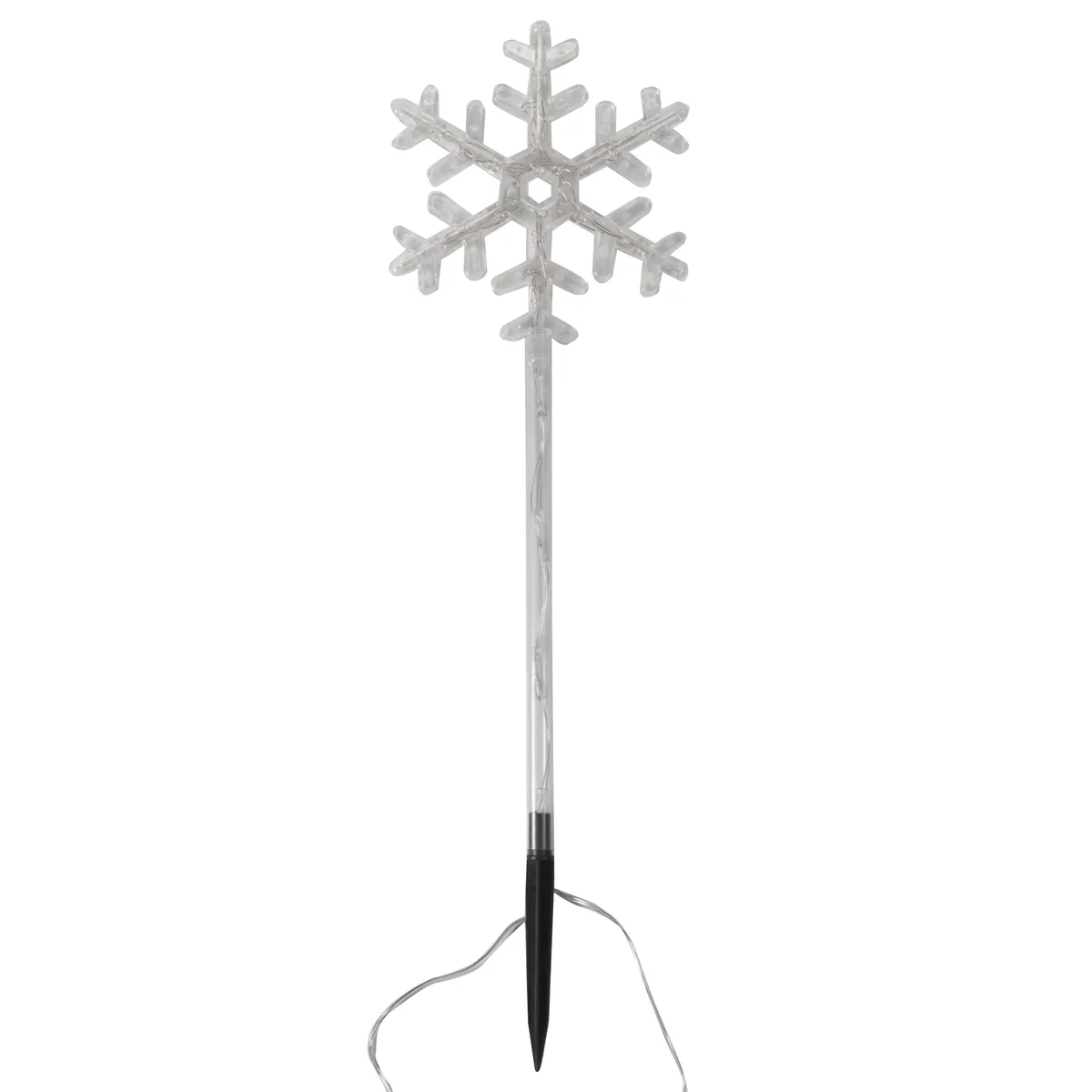 Snow Decor Set of 4 Large Warm White Stake Lights Battery Operated - Image 3