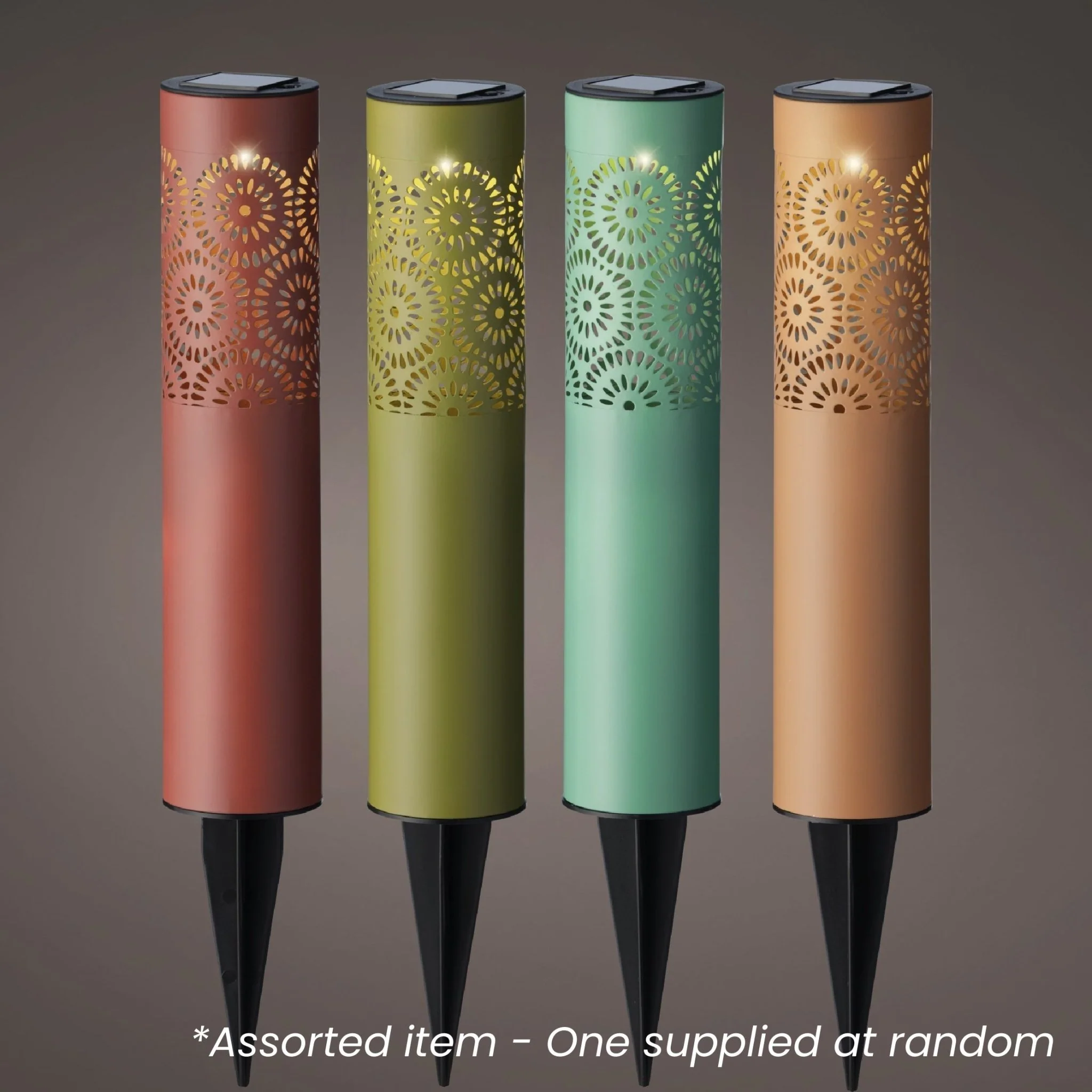 Solar Iron Stake Light with Cut‑Out Pattern Assorted - One Supplied* - Image 2