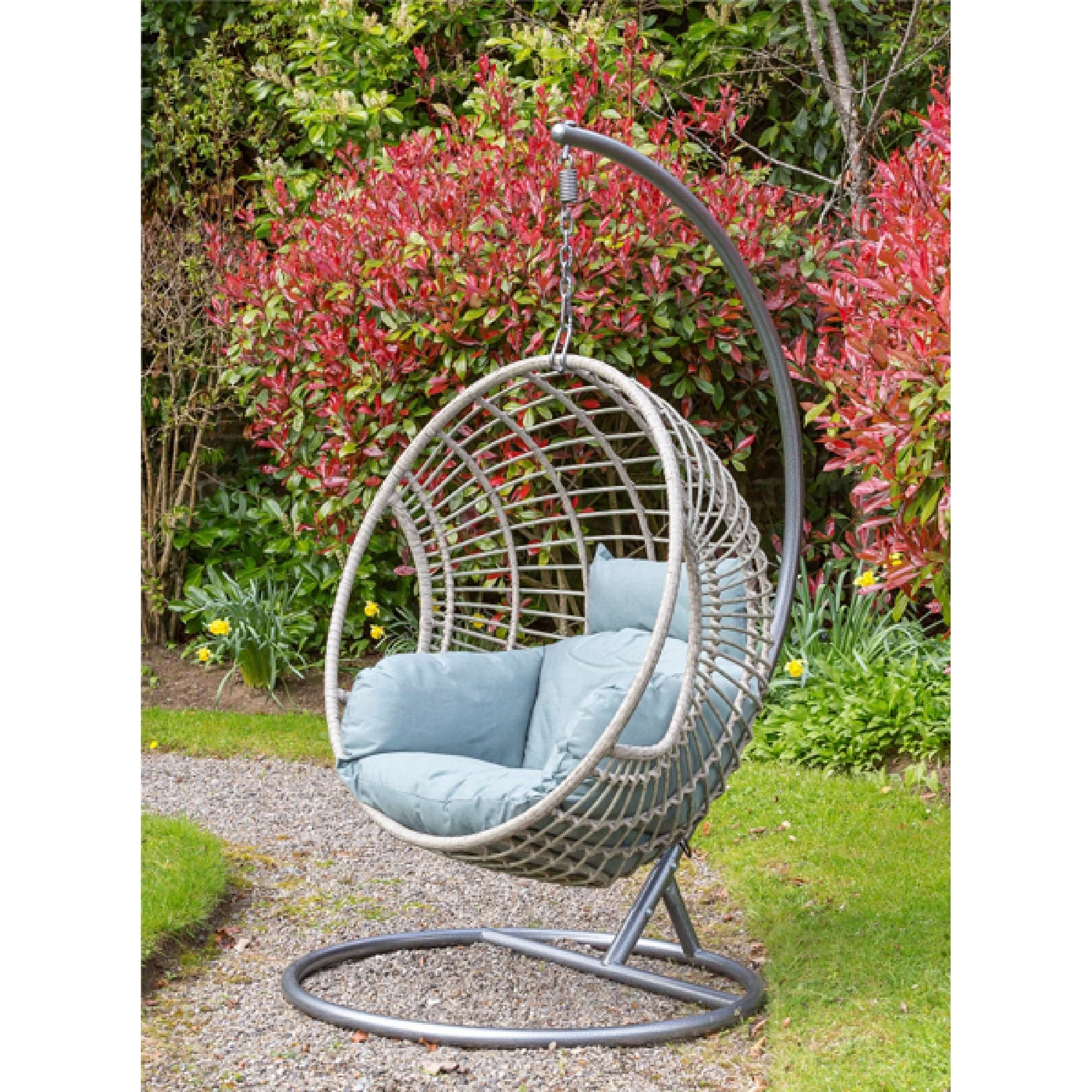 Sorrento Wicker Hanging Egg Chair - Image 3