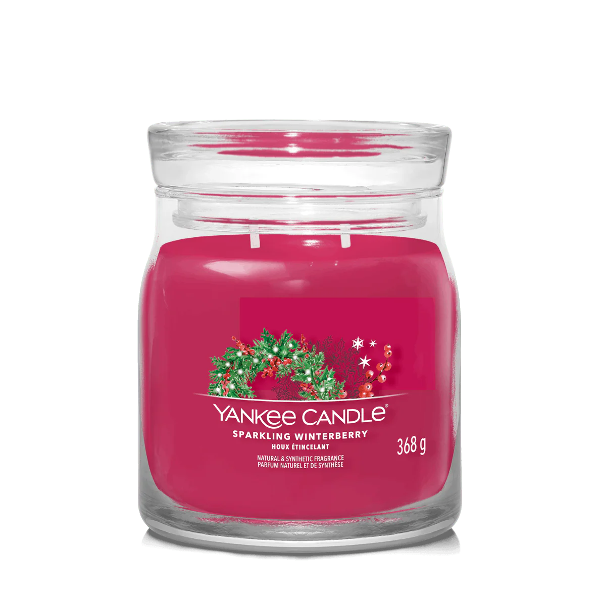 Sparkling Winterberry Signature Medium Jar Yankee Candle 368g