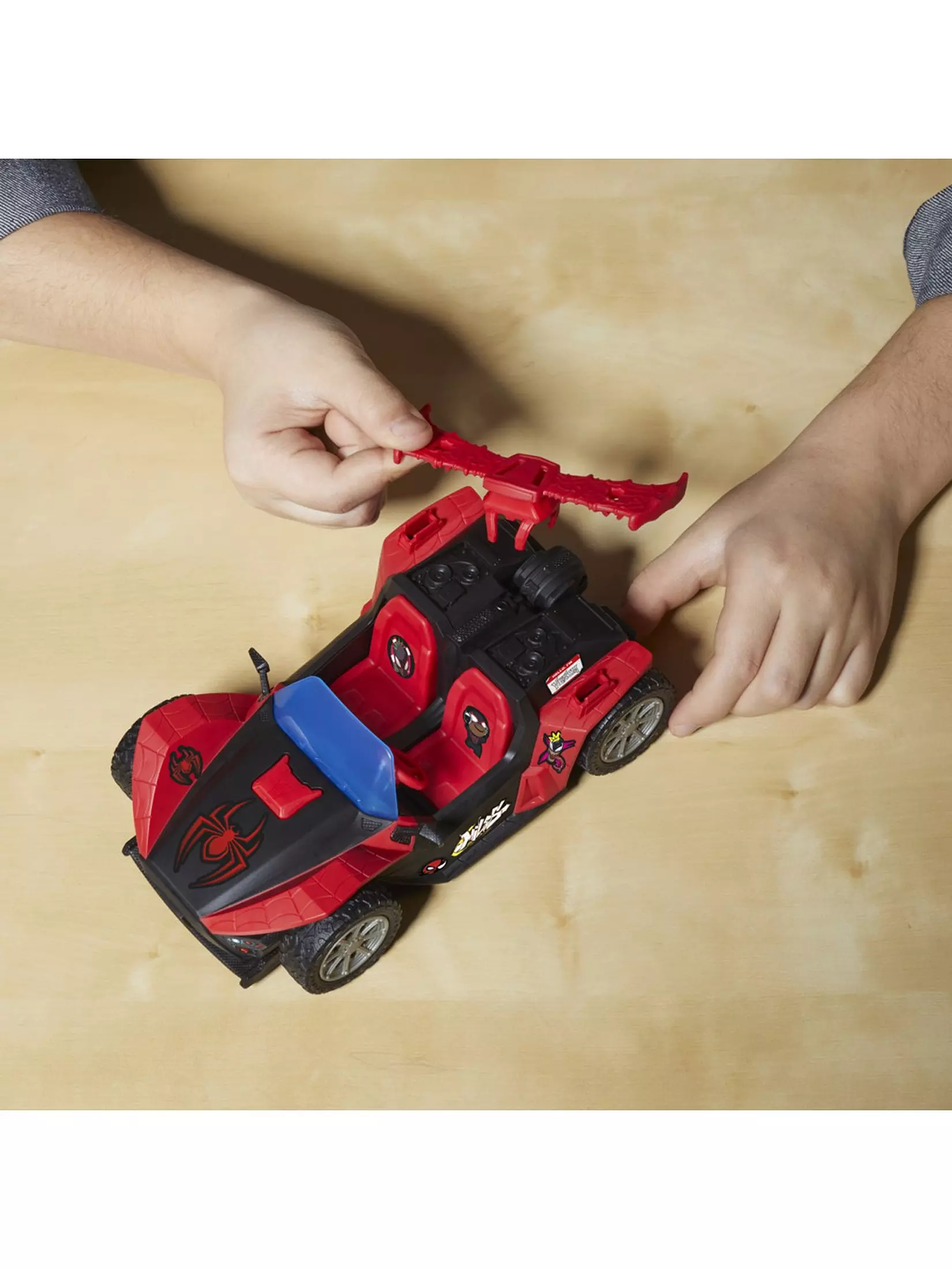 Spiderman Venom versus 4" Miles Remix Blast Racer - Image 2