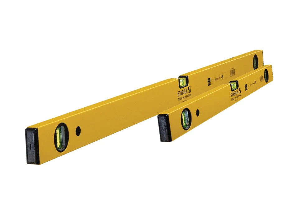 Stabila Double Plumb Spirit Level Pack 60cm & 120cm