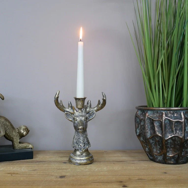 Stag Candle Holder 20cm (Candle not incl.)
