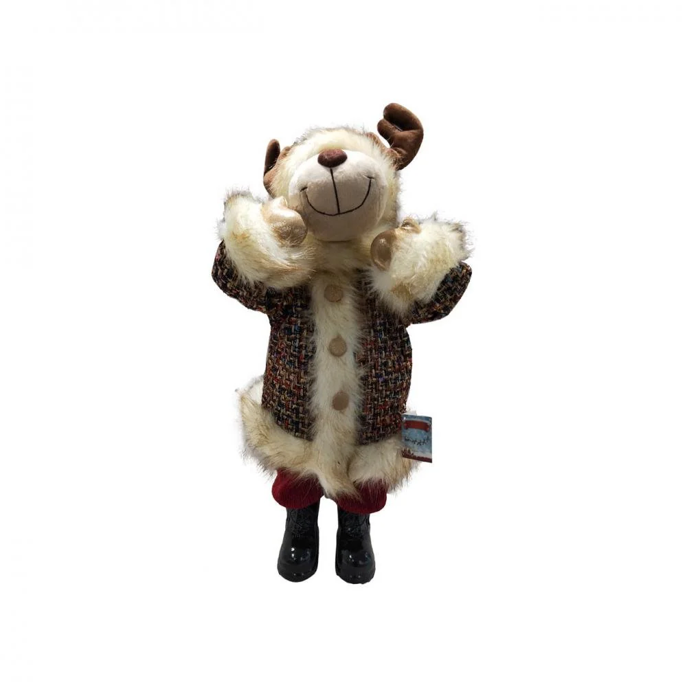 Standing Moose Dark Red - 60cm