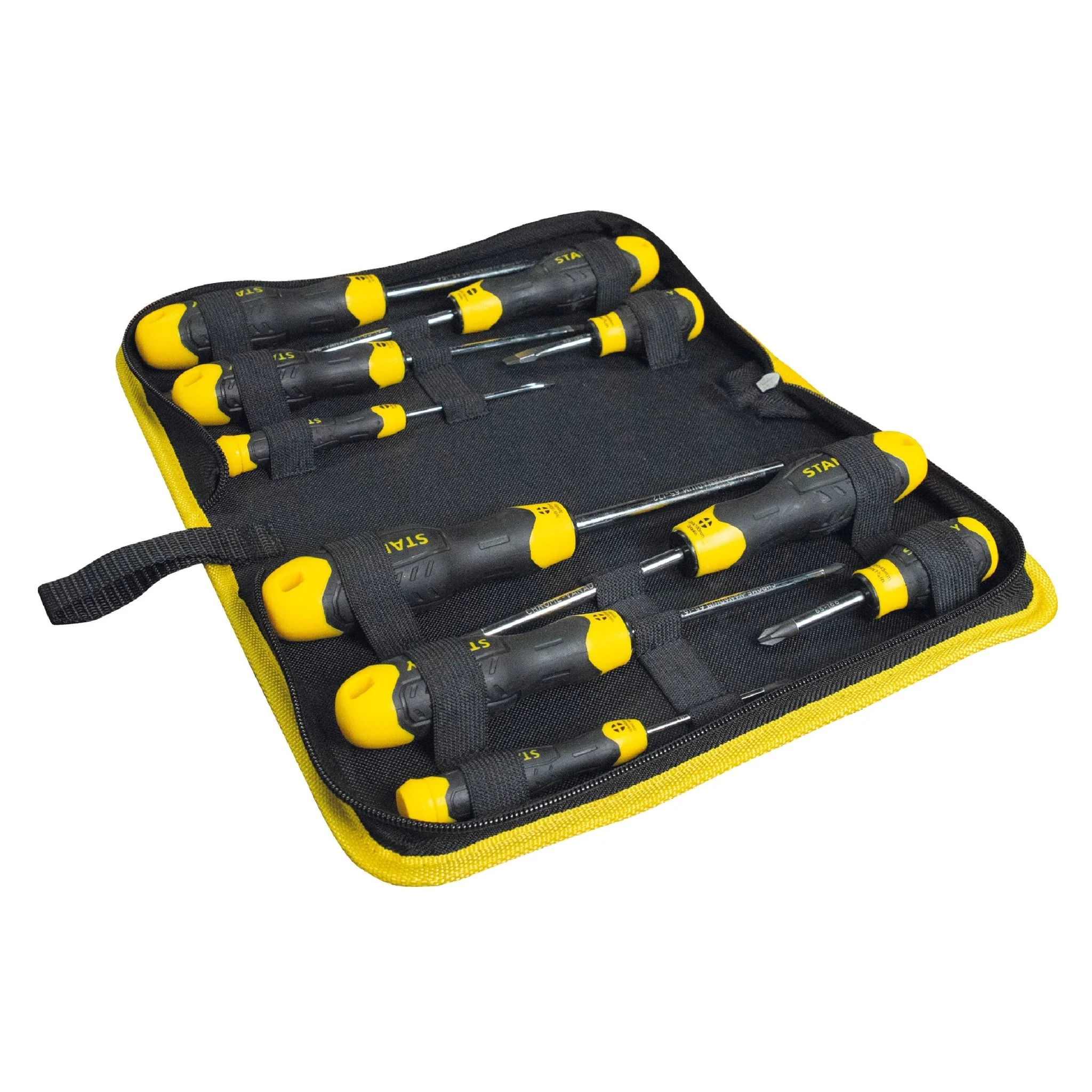 Stanley 10 Piece Cushion Grip Screwdriver Set in Wallet