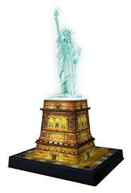 Statue Of Liberty Night Edition 3D Puzzle 216Pc Puzzle - Image 2