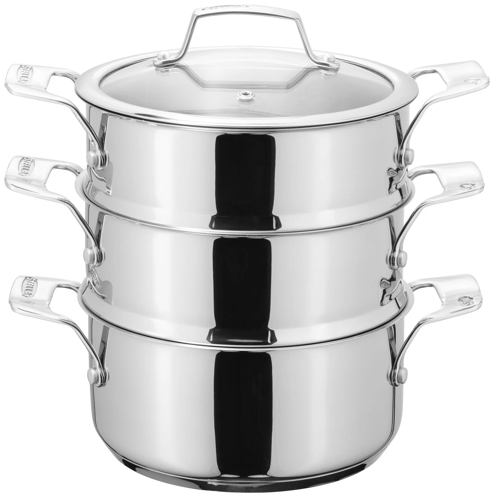 Stellar Steamers 22Cm 3 Tier Steamer Set Stm04