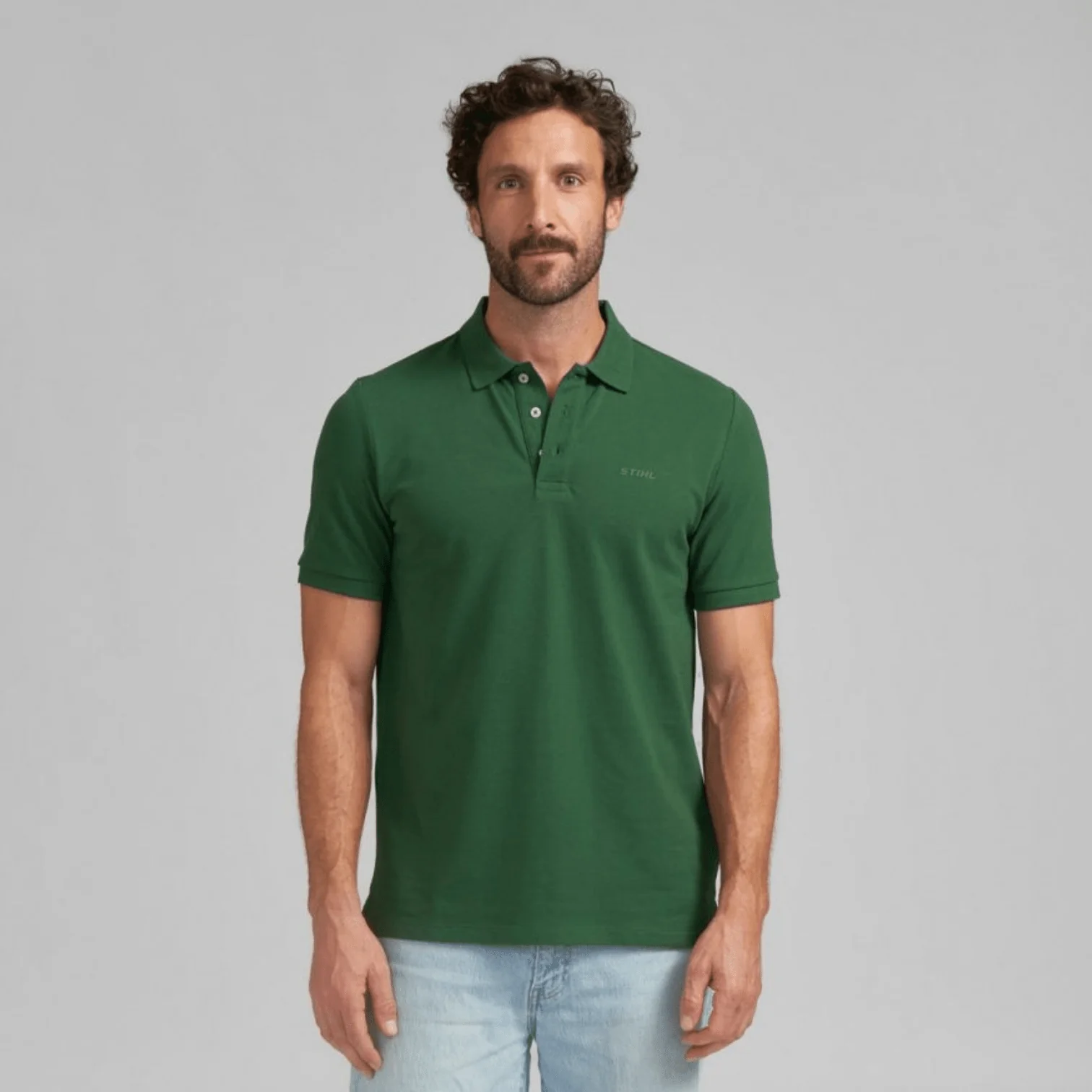 STIHL Polo Shirt Basic Green XXL 04213011864 - Image 2