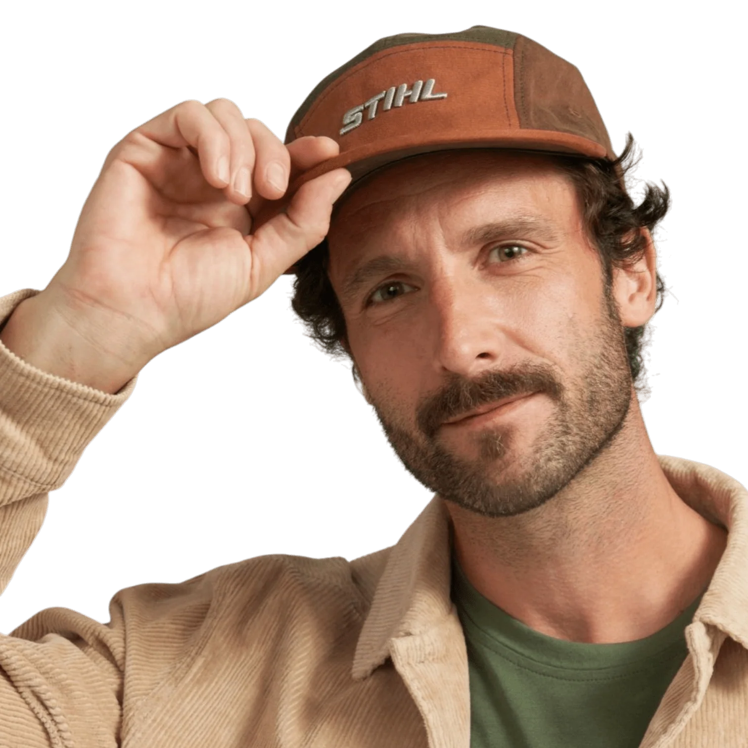 STIHL Retro Cap Green Brown - Image 3