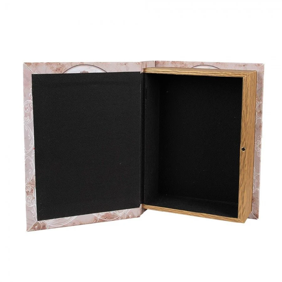 Storage Box Set of 3 Books Pink Wood Bird - Image 4