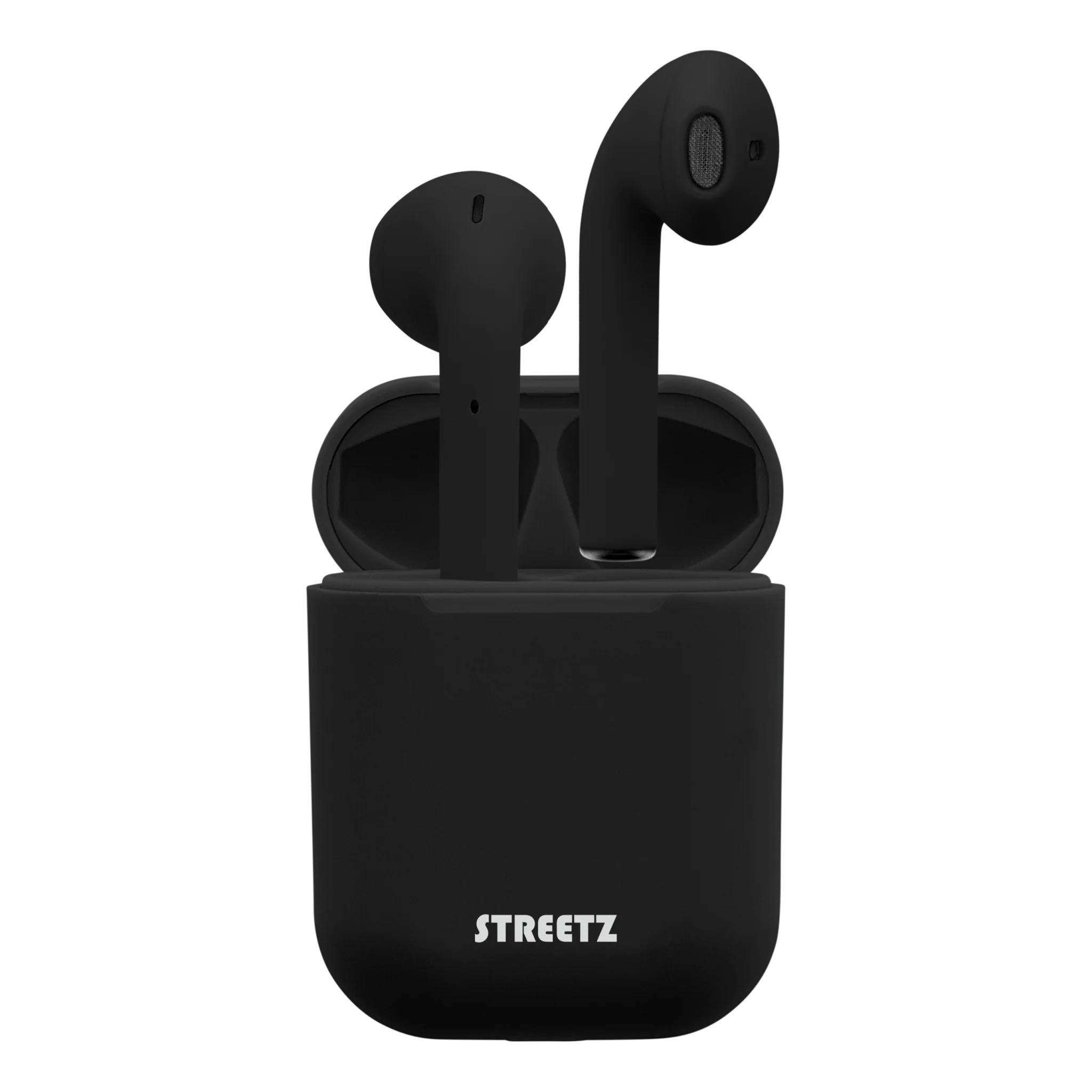 Streetz True Wireless Stereo Earbuds with Charging Case - Black - Image 2