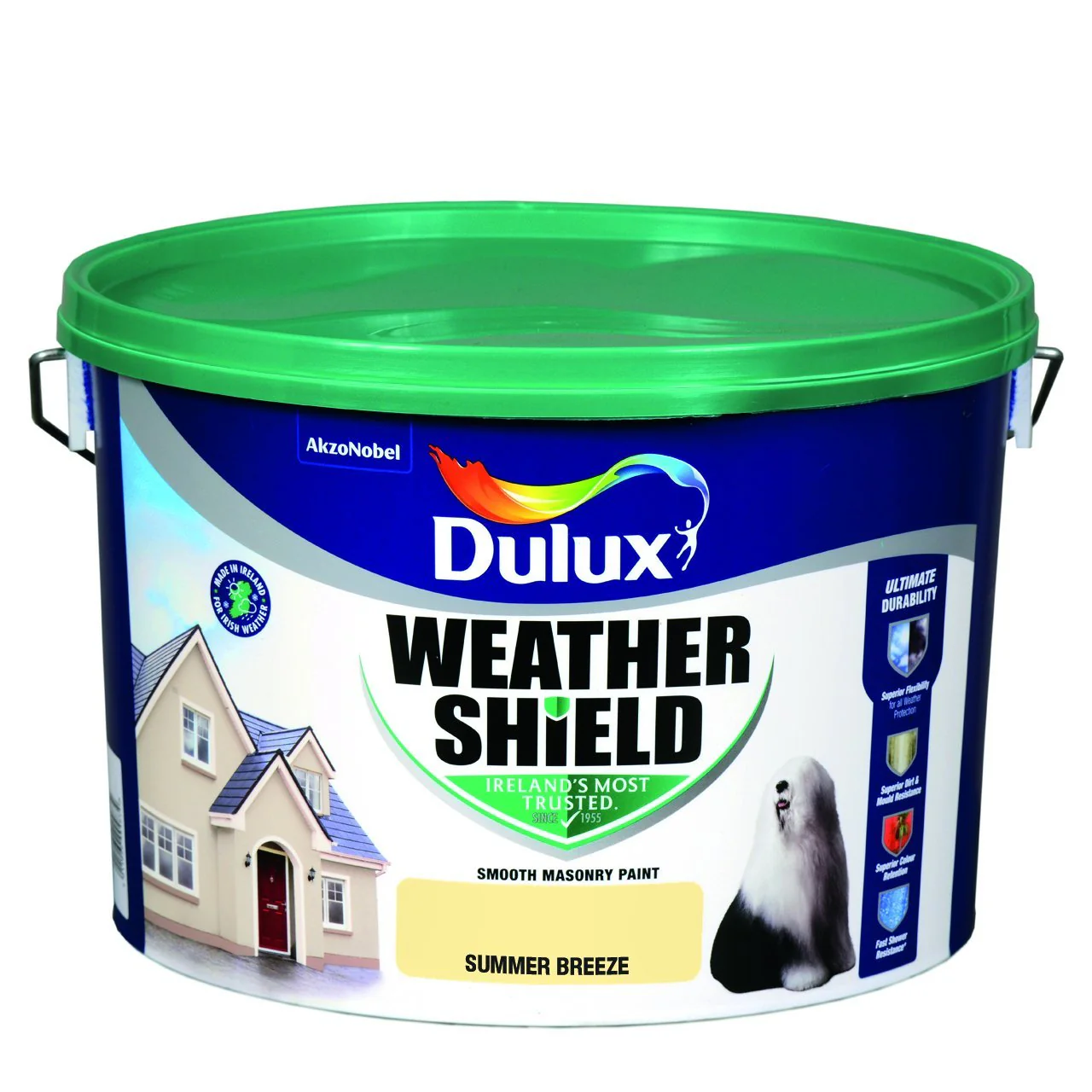 SUMMER BREEZE Dulux Weathershield Masonry Paint Colours - 10 Litre