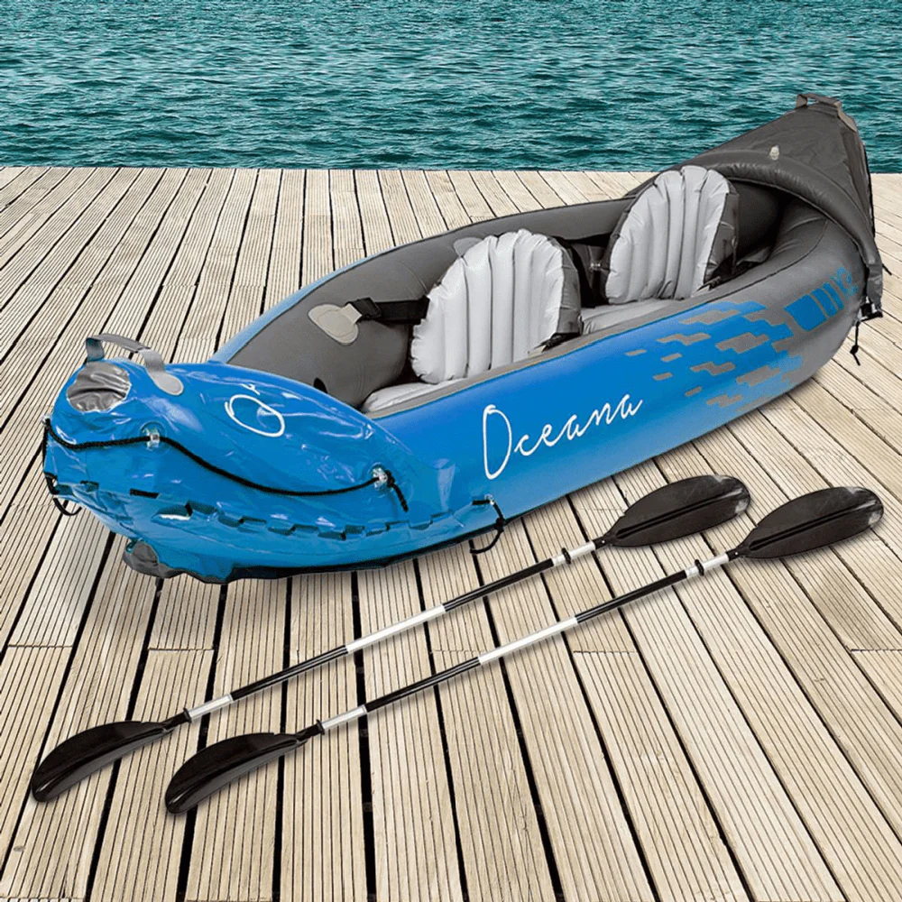 Summit Oceana 2 Person Inflatable Kayak Blue