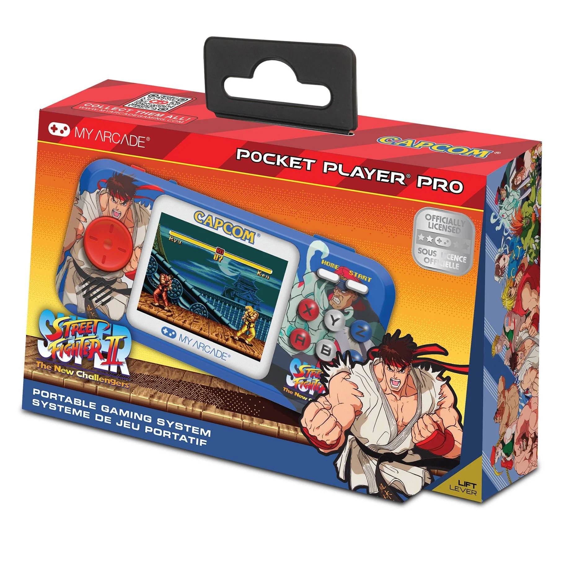 Super Street Fighter II Pocket Player Pro Portable Gaming System (2 Games In 1)