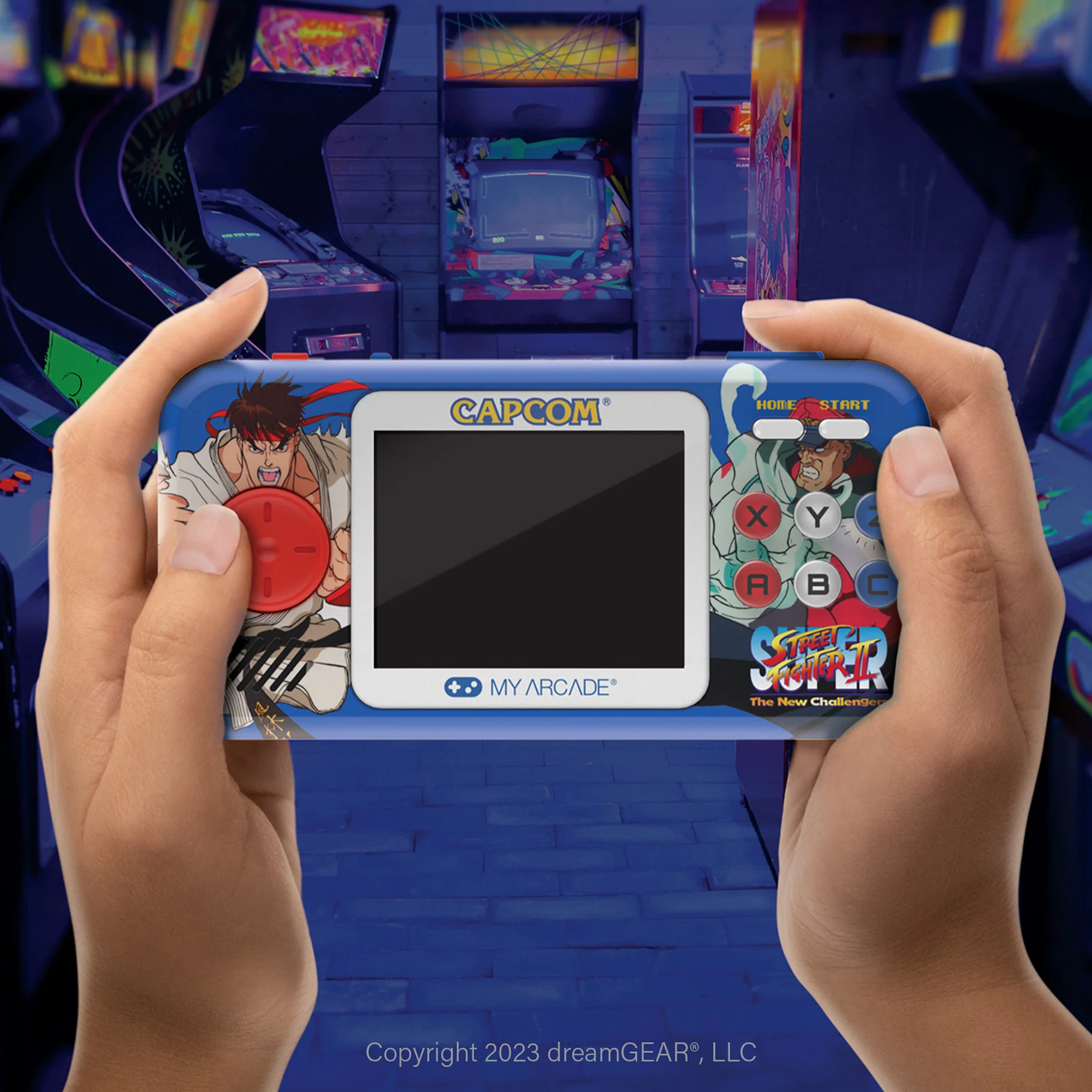 Super Street Fighter II Pocket Player Pro Portable Gaming System (2 Games In 1) - Image 3