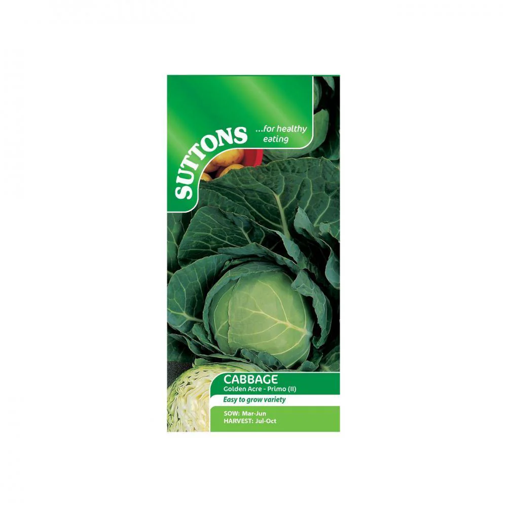 Suttons Cabbage Golden Acre Primo 2 154134