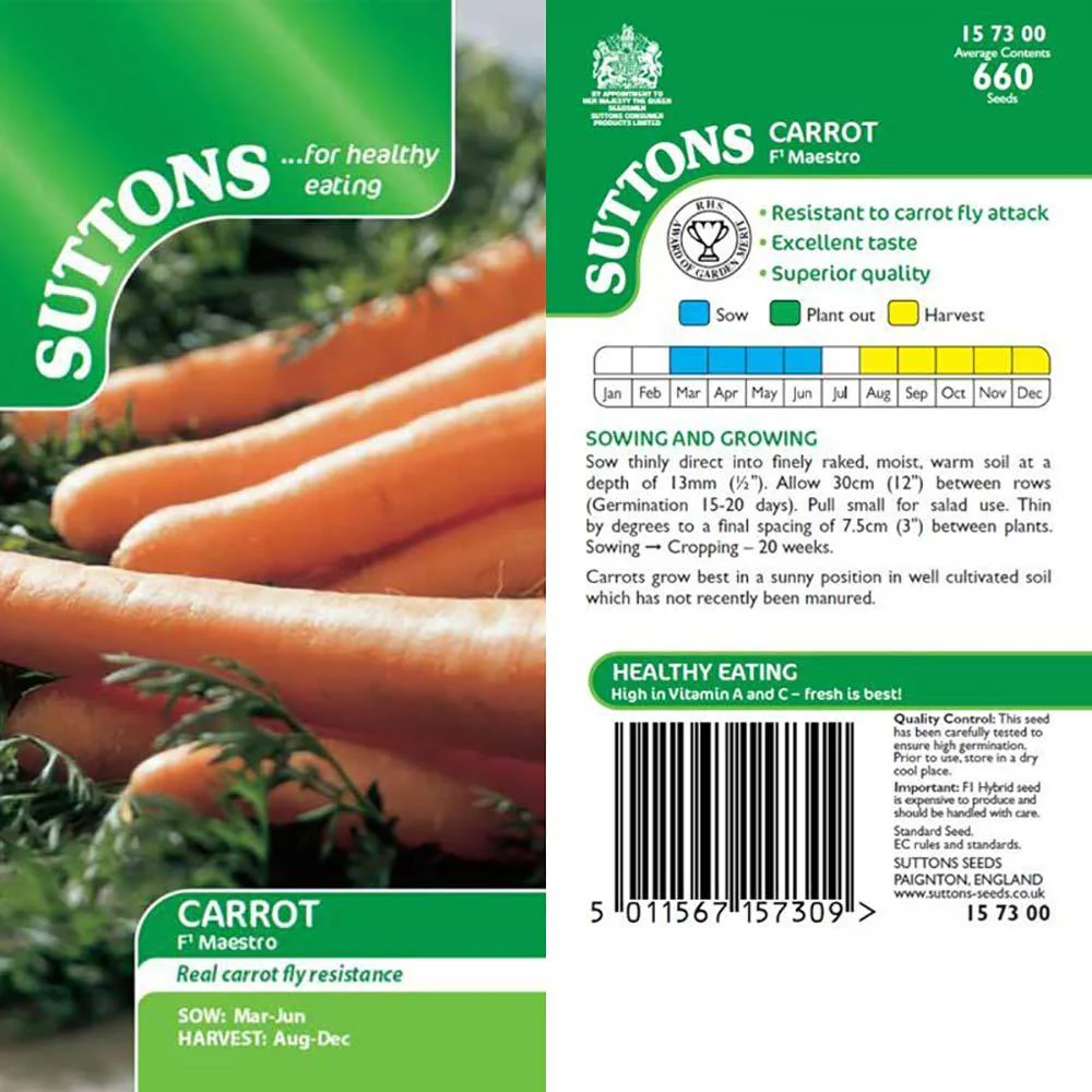 Suttons Carrot Maestro 157300
