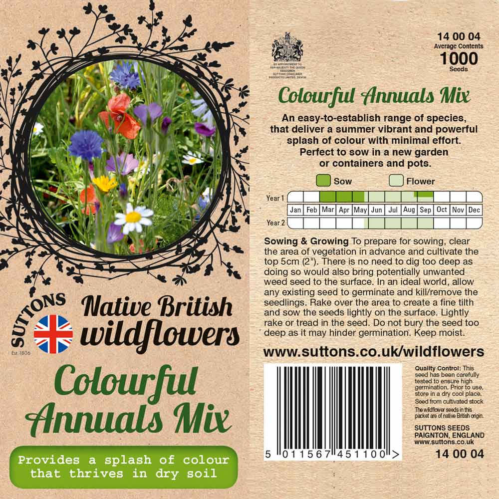 Suttons Colourful Annuals Mix - Image 2