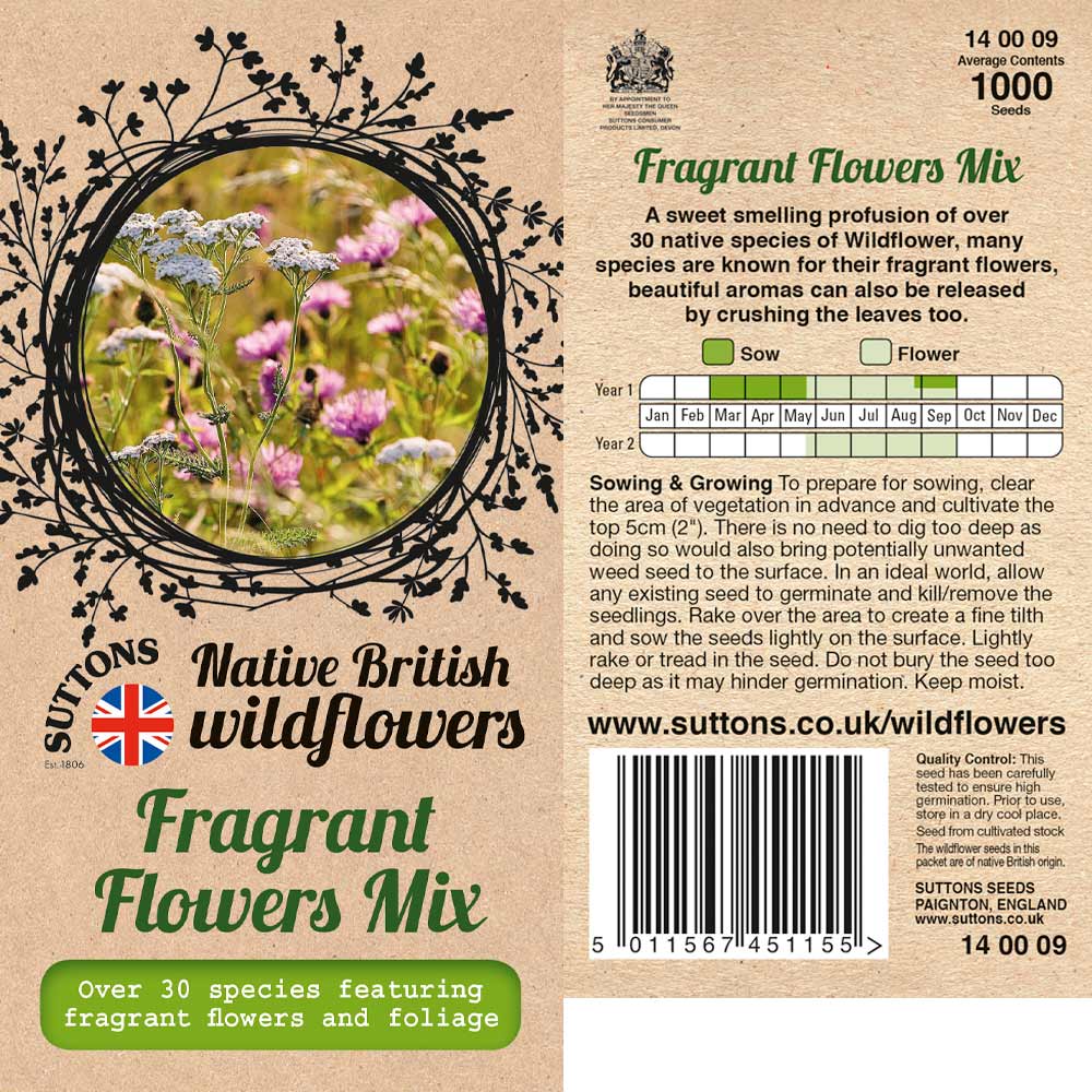Suttons Fragrant Flowers Mix