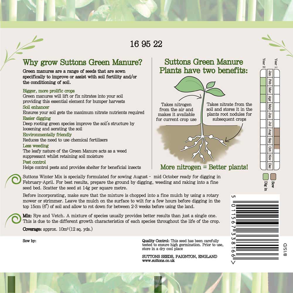 Suttons Green Manure Winter Mix