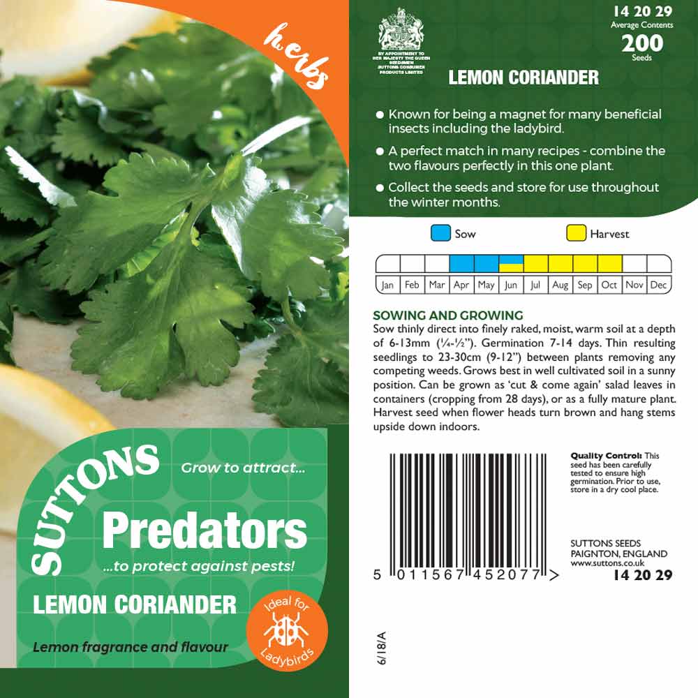 Suttons Lemon Coriander Pp
