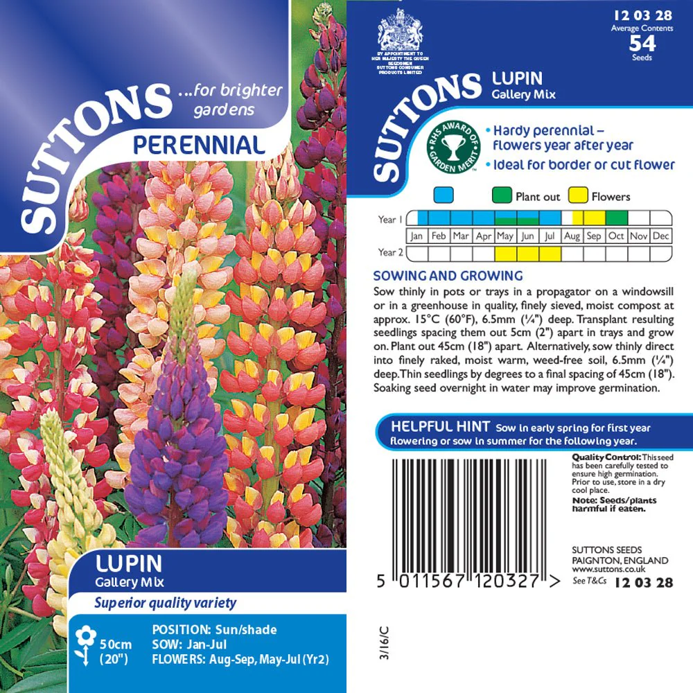 Suttons Lupin Gallery Mix G120328 - Image 2
