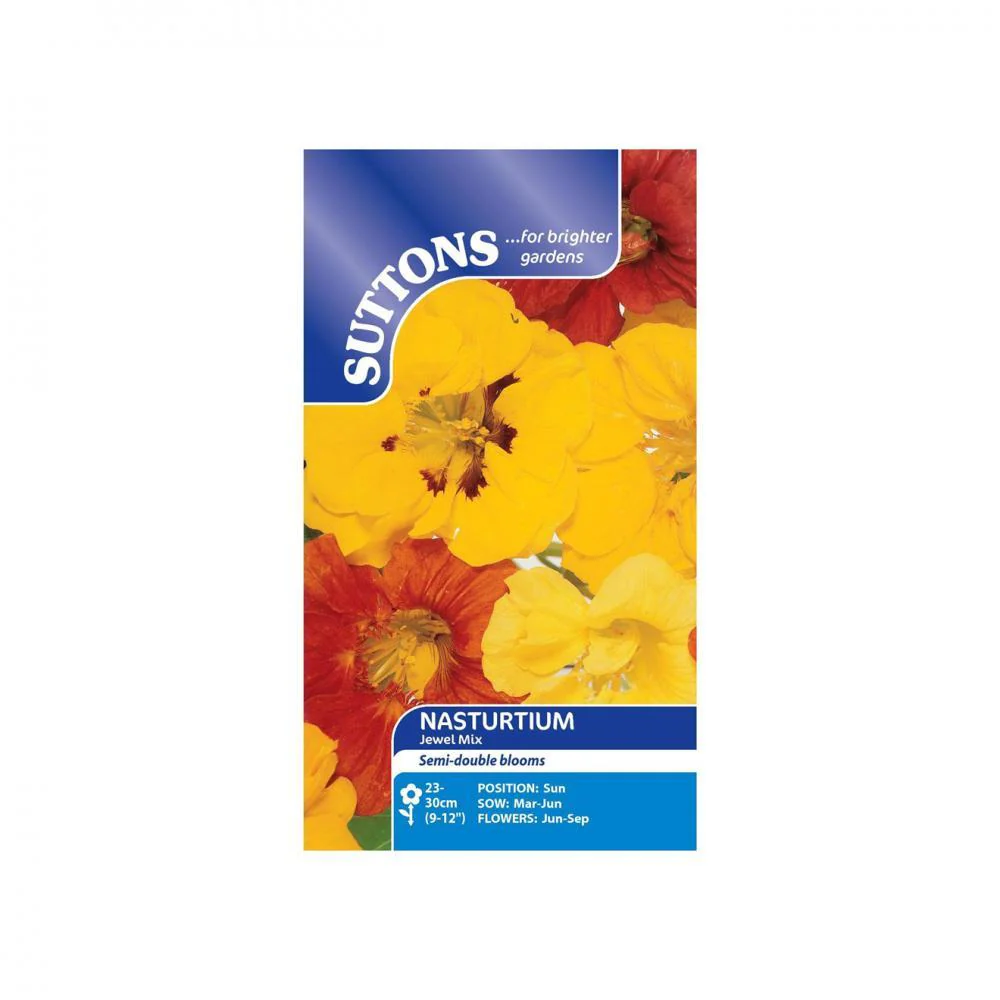 Suttons Nasturtium Jewel Mixed 123960