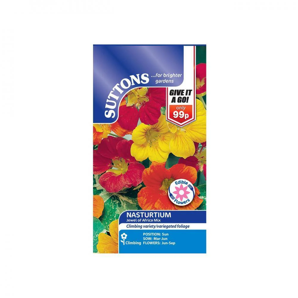 Suttons Nasturtium Jewel Of Africa 124079