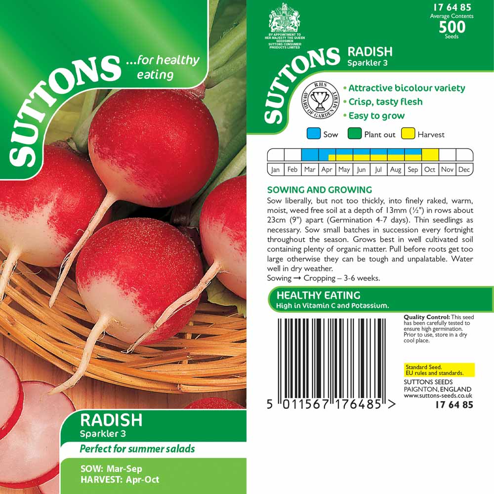 Suttons Radish Sparkler 3 176485 - Image 2