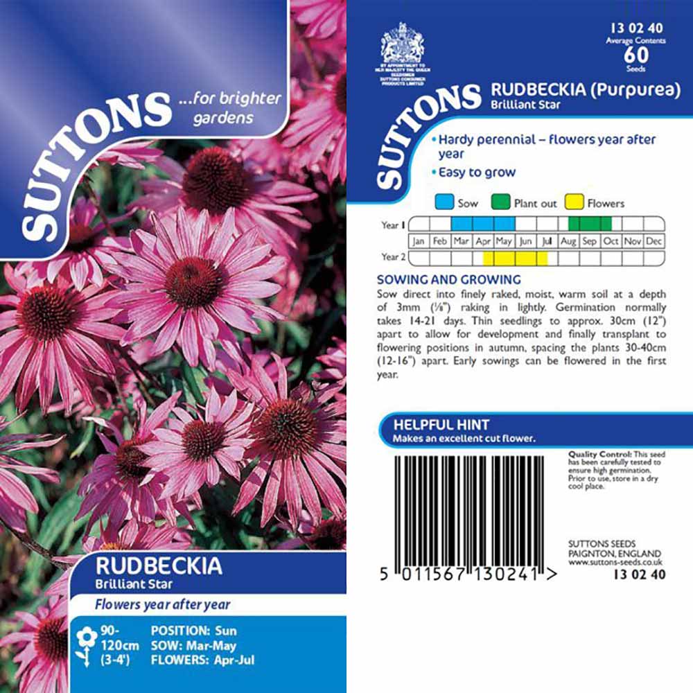Suttons Rudbeckia Brilliant Star G130240