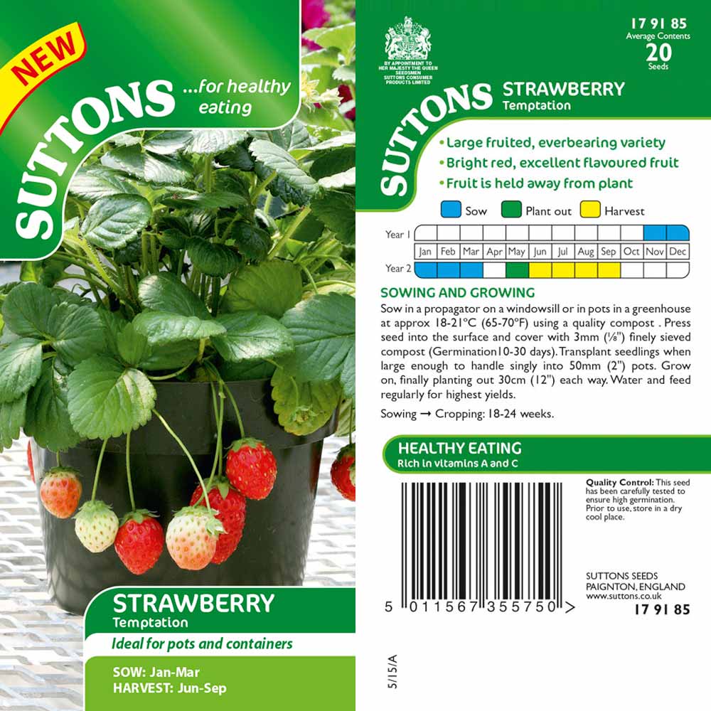 Suttons Strawberry Temptation G179185