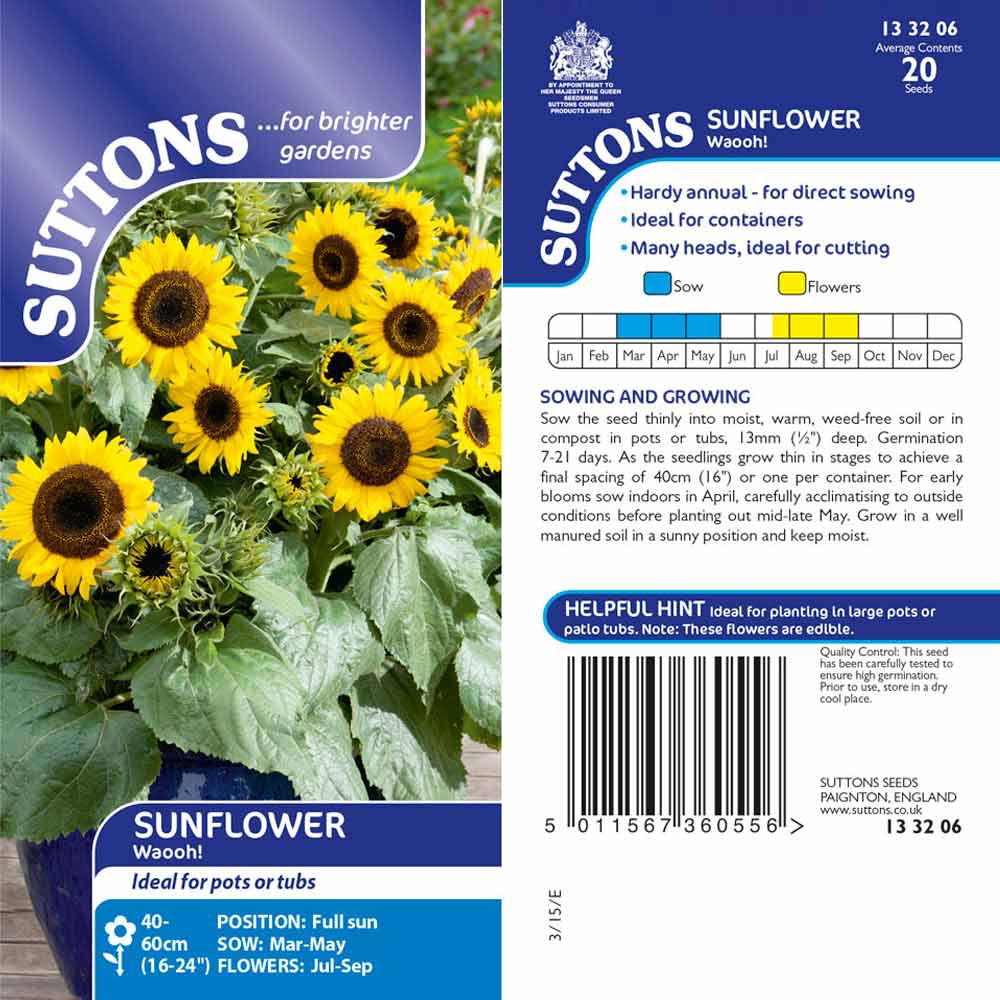 Suttons Sunflower Waooh! 133206 - Image 2