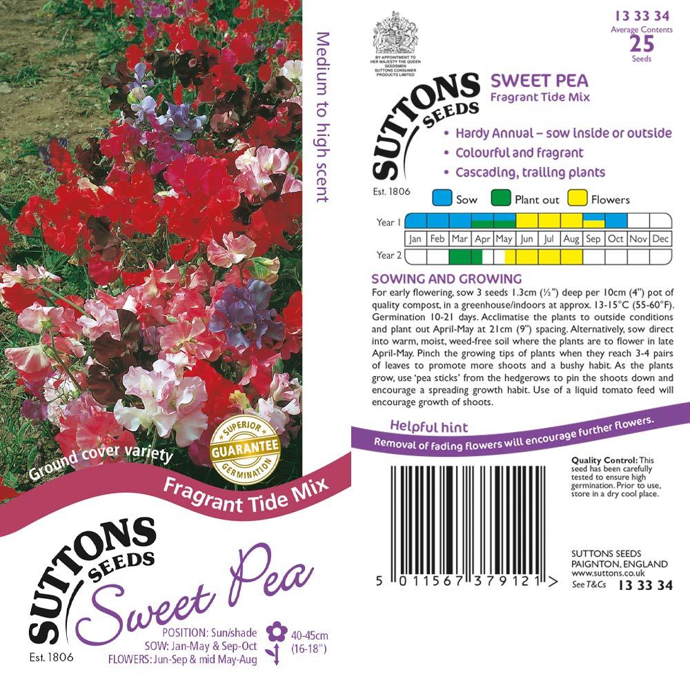Suttons Sweet Pea Fragrant Tide Mix