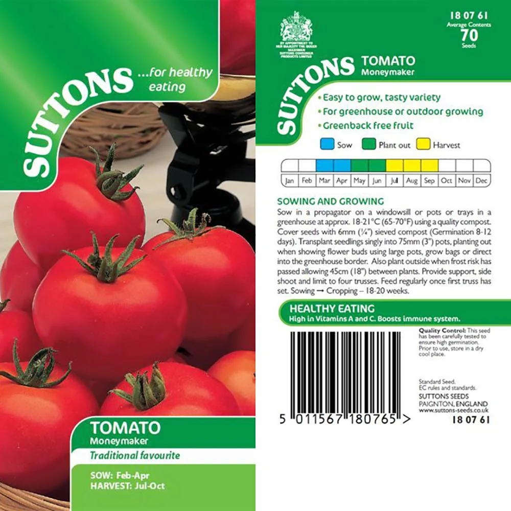 Suttons Tomato Moneymaker 180761 - Image 2