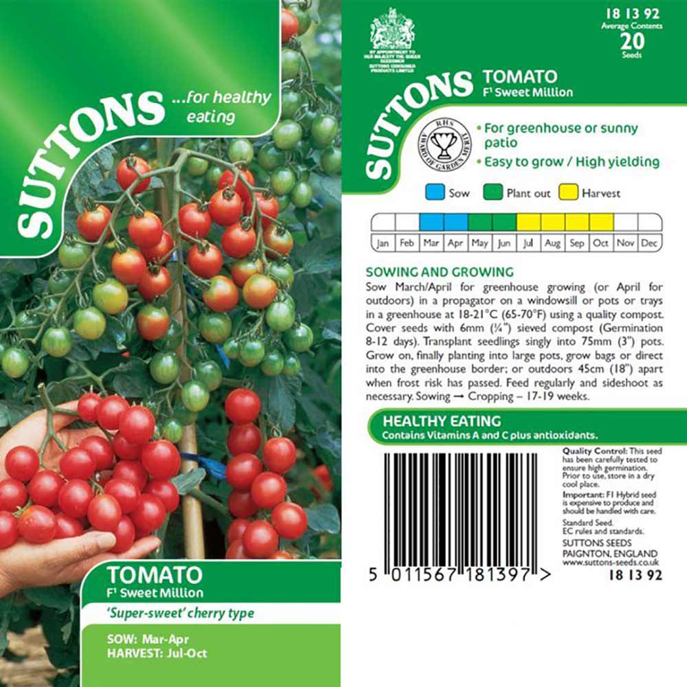 Suttons Tomato Sweet Million F1 181392 - Image 2
