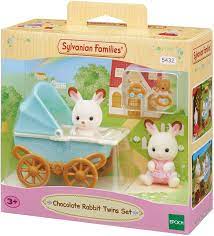 Sylvanian Families Chocolate Rabbit Twins Set