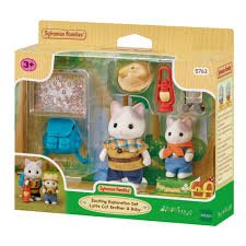 Sylvanians Exciting Explore Set Latte Cat Brother & Baby