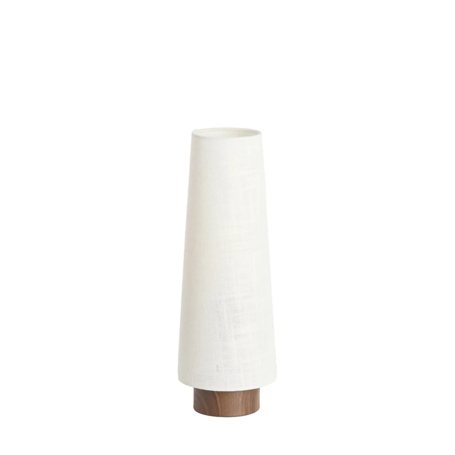 Table Lamp 15 x 42cm HOWIE Wood Print Dark Brown & Cream
