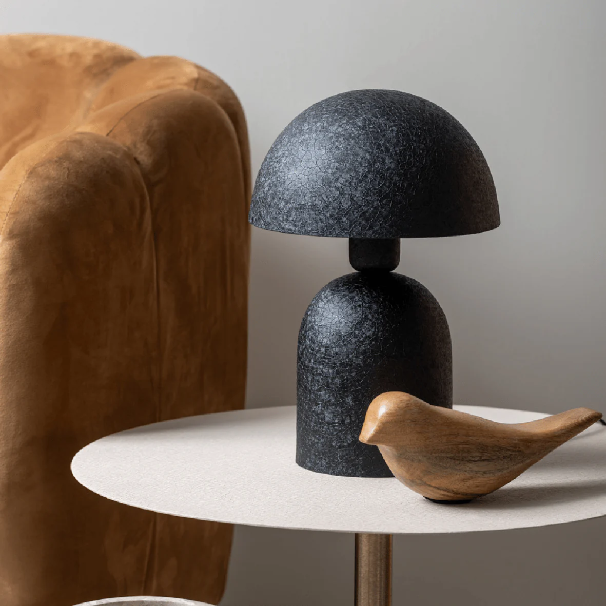 Table Lamp Boaz Iron Textured Black - Image 2