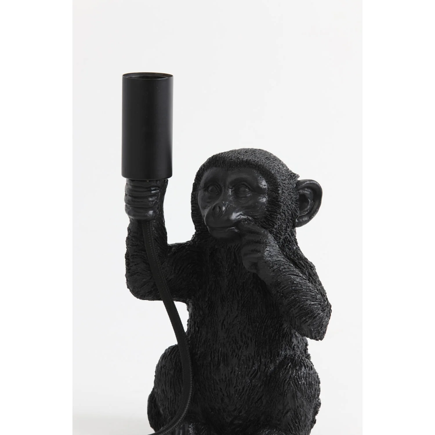 Table Lamp E14 13 x 12.5 x 23.5cm MONKEY Matt Black - Image 2