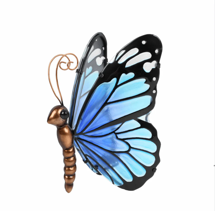 Teal Blue LED Butterfly