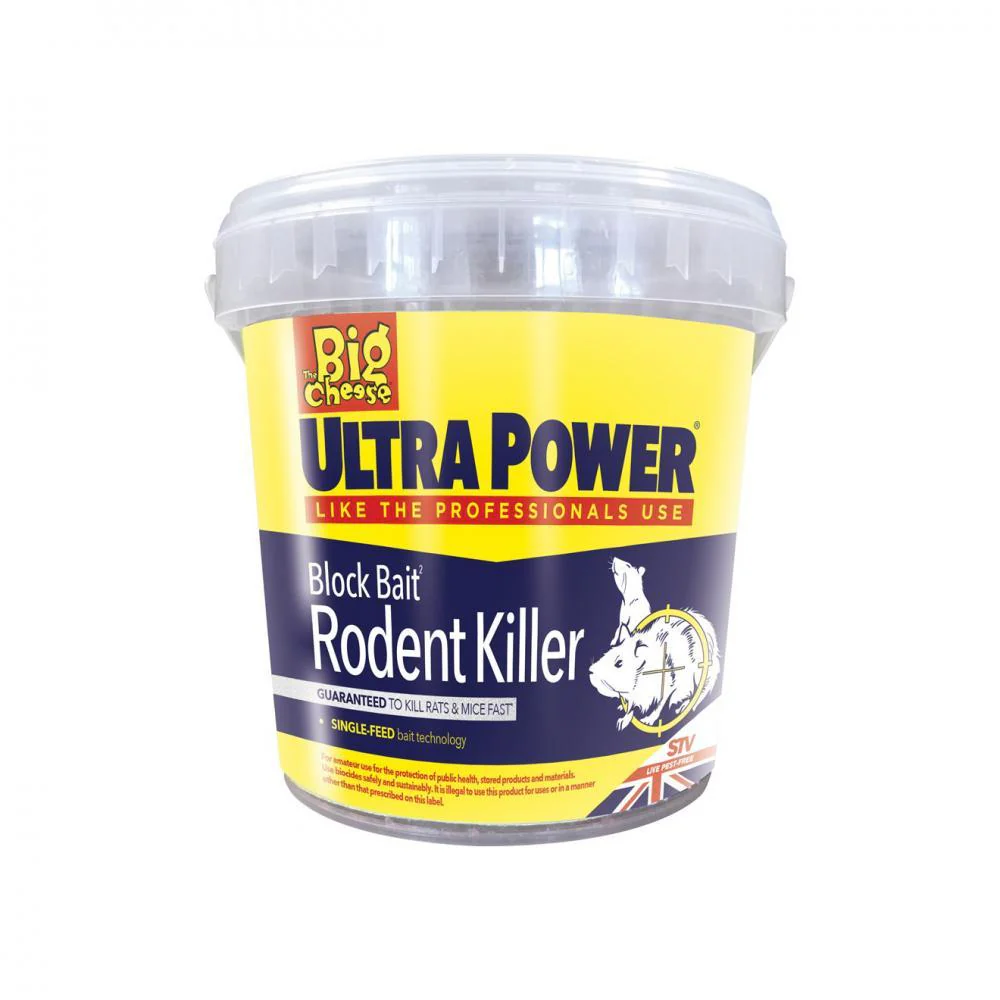 The Big Cheese Ultra Power Block Bait Rodent Killer Sta
