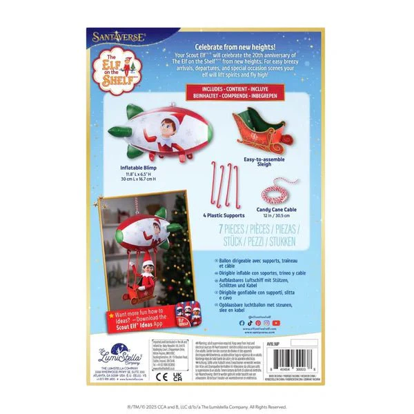The Elf on the Shelf 20th Anniversary Blimp Inflatable - Image 4