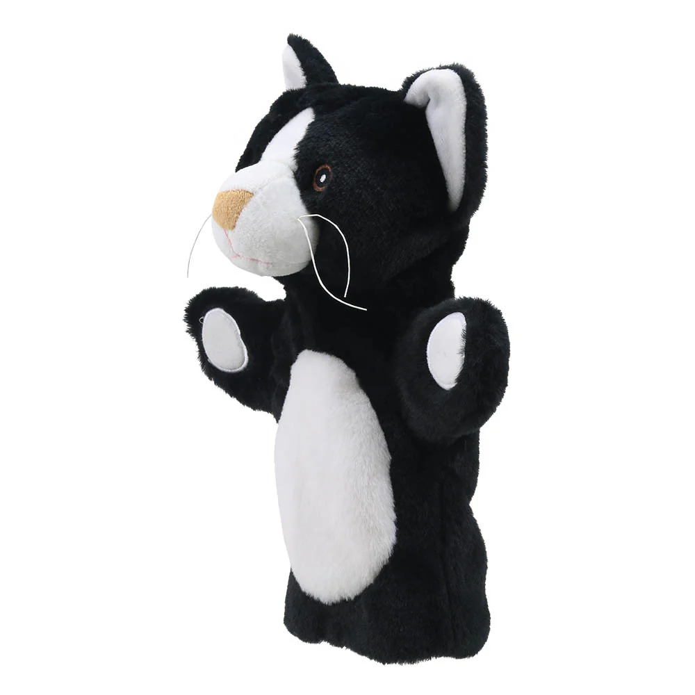 The Puppet Company Black And White Cat Eco Puppet Buddy - Image 2
